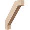 Ekena Millwork 3-inch W x 14-inch D x 18-inch H Burlington Rough Cedar Woodgrain TimberThane Knee Brace, Primed BRCUR03X14X18BURRCPR - alternate 1